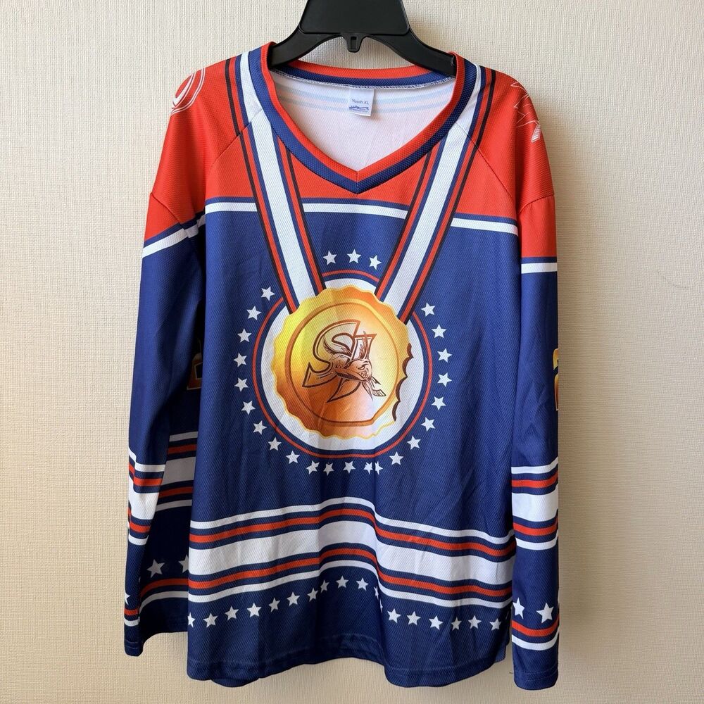 San Jose Barracuda 2026 Olympics Medal Graphic Hockey Jersey Youth XL AHL